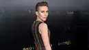  Aktris Scarlett Johansson menghadiri pemutaran perdana "Ghost in the Shell" di AMC Loews Lincoln Square, New York, AS (29/3). Film ini disutradarai oleh Rupert Sanders dan penulis skenario Jonathan Herman dan Jamie Moss. (Evan Agostini/Invision/AP)