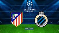 Link Live Streaming Liga Champions: Atletico Madrid Vs Club Brugge