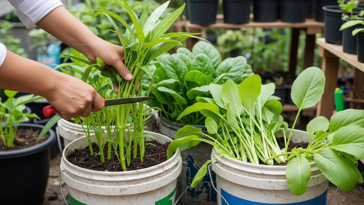 Cara Berkebun Sayur Organik Memakai Ember Bekas dan Kompos Dapur, Ikuti 9 Langkah Mudah Ini
