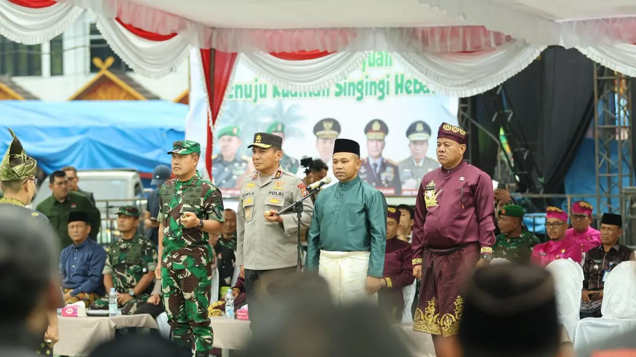 Apel pengukuhan 654 Dubalang Batang Kuantan Singingi (Istimewa)