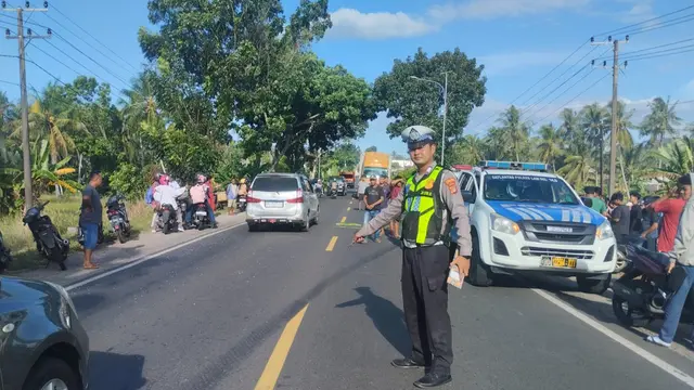 Detik-Detik Truk Oleng di Jalan Bergelombang, Mantan Kepala Sekolah di Lampung Selatan Tewas Terlindas