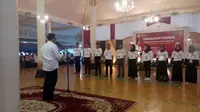 Menpora melantik pemuda antinarkoba di Yogyakarta (Liputan6.com/ Yanuar H)