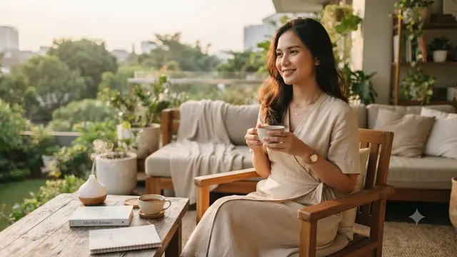 Menjaga Keseimbangan Kegiatan Sehari-hari (AI Generated)