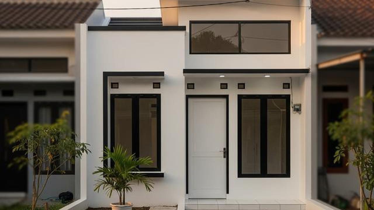 9 Desain Rumah Kecil Minimalis Kombinasi Warna Putih dan Hitam, Elegan di Lahan Terbatas