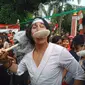 Wiro Sableng ikut lomba makan kerupuk saat Hari Kemerdekaan (Instagram/ vinogbastian__)
