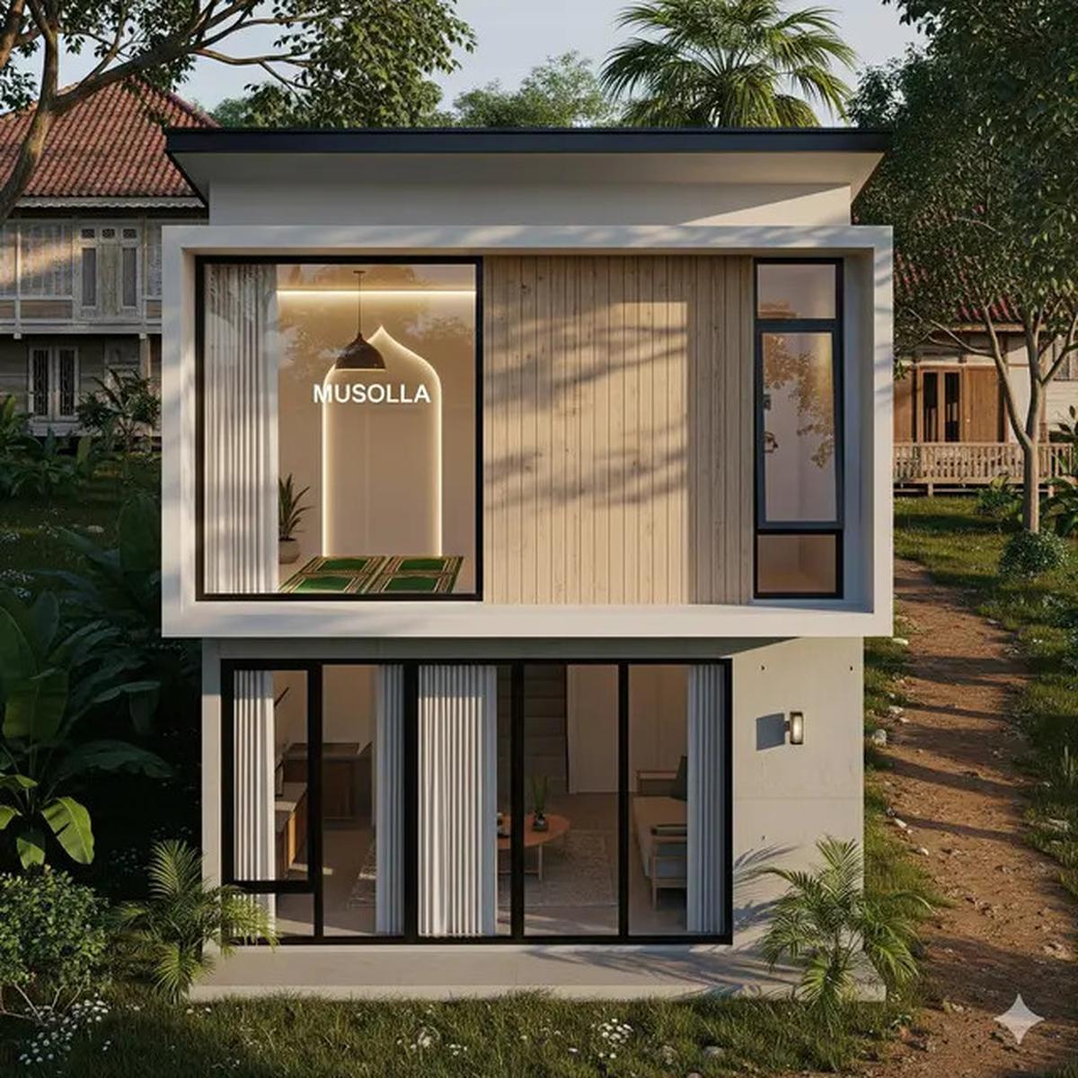 8 Rekomendasi Desain Mushola Mini di Rumah Islami yang Tenang dan Estetik