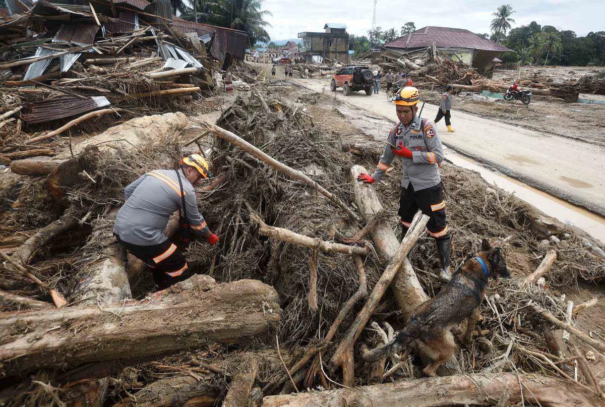 FOTO: Pencarian Korban Banjir Bandang Sumatra Terus Diperluas di Tengah Lonjakan Jumlah Korban