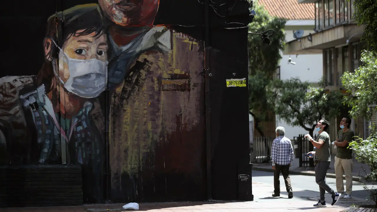 FOTO: Ekspresi Seniman Mural Dunia Menghadapi Corona