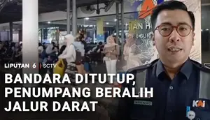 Bandara Ditutup, Penumpang Beralih Jalur Darat