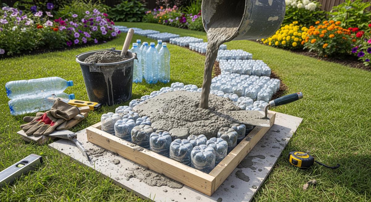 Batu Pijakan dari Botol Plastik Bekas.