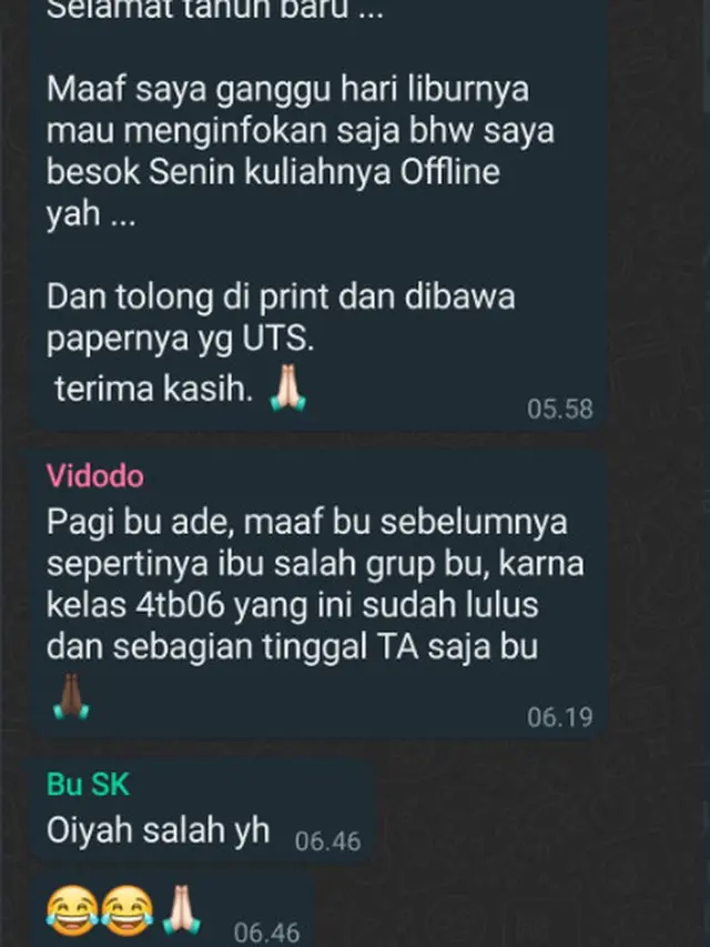 6 Chat Guru Salah Kirim Informasi ke Grup Siswa Sudah Lulus Ini Bikin Sedih