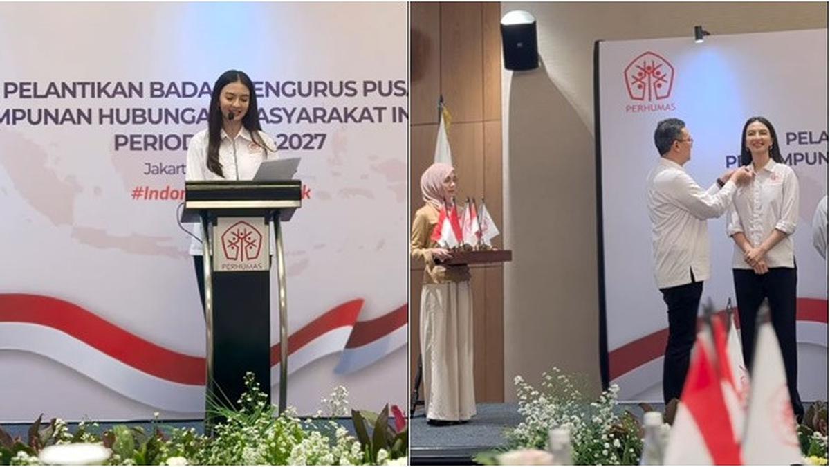 6 Potret Raline Shah Bertugas Jadi Stafsus Kemkomdigi, Beri Sambutan di Perhumas