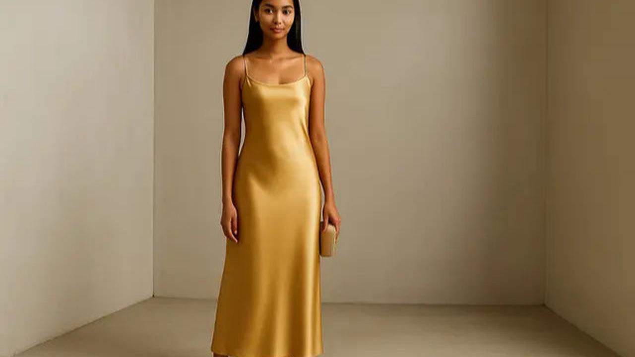 8 Model Dress Panjang Warna Gold 2025, Pilihan Aaliyah Massaid yang Elegan dan Anggun