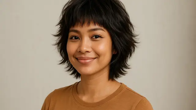 Model Rambut Shaggy Layer Ibu-Ibu 2025 Agar Terlihat Natural Muda/Ilustrasi AI