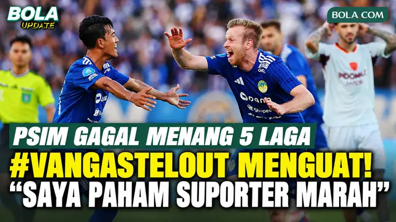 Jean-Paul van Gastel Buka Suara soal Desakan Mundur dari Suporter PSIM, #VanGastelOut Menguat Usai 5 Laga Tanpa Kemenangan