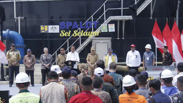 Resmikan IPAL di Palembang, Presiden Jokowi Apresiasi Investasi Australia