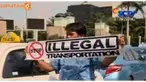 Dua taksi menjadi sasaran amuk massa di tengah demo taksi
