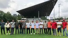 PB PERBASASI meresmikan lapangan dan jersey yang bakal dipakai pada Asian Games 2018. (PB PERBASASI)