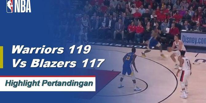 Cuplikan Pertandingan NBA : Warriors 119 vs Blazers 117