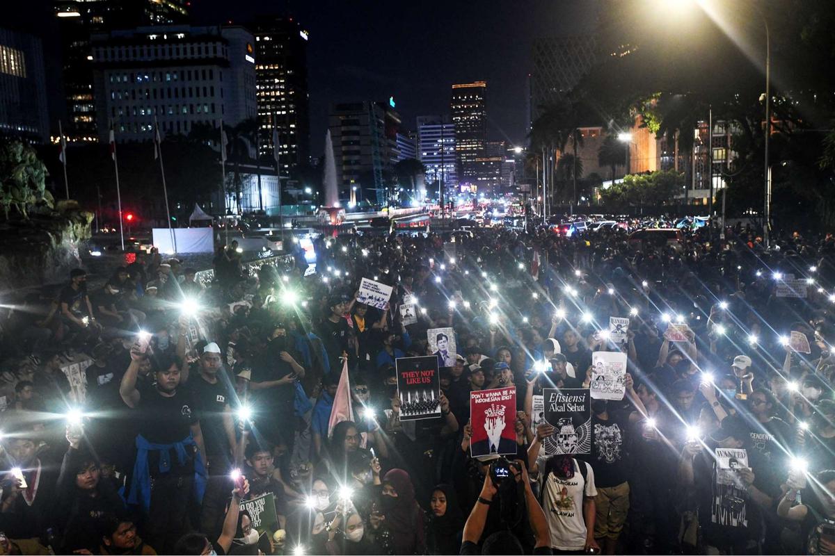 Masyarakat sipil gelar Aksi Indonesia Gelap