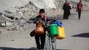 Kondisi ini akibat pengepungan dan blokade pasokan penting oleh Israel selama lebih dari dua bulan ke Jalur Gaza. (Bashar TALEB/AFP)