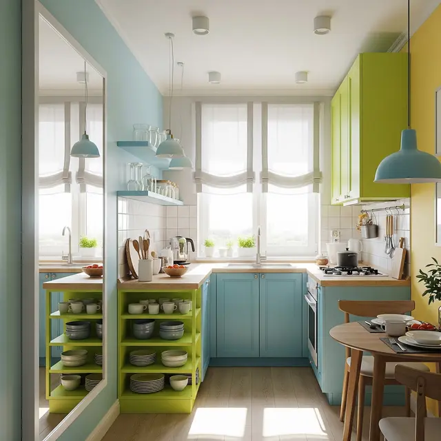 7 Inspirasi Dapur Kecil di Rumah 5x9 yang Fungsional (Image by Gemini AI)