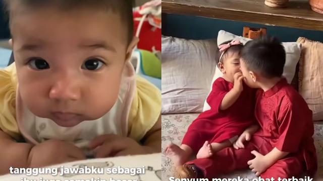 Irish Bella dan dua anaknya, Air Rumi Akbar dan Amala Putri Sabai Akbar (Instagram/@_irishbella_)