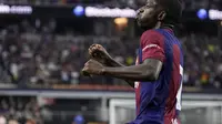 Ousmane Dembele bikin puyeng Barcelona karena ingin meninggalkan klub. Dia ingin ganti suasana dengan pindah ke PSG (AFP)