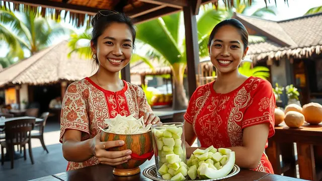 resep es kuwut melon