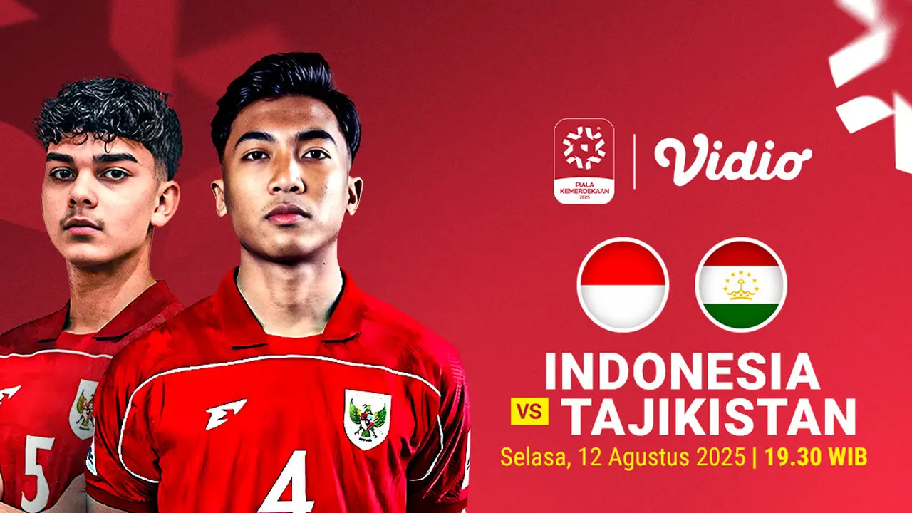 Siaran Langsung Indonesia vs Tajikistan Eksklusif di Vidio