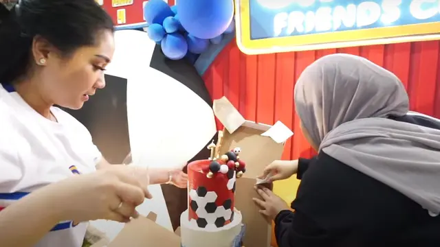 Nagita Slavina di Ultah Pertama Rayyanza Cipung