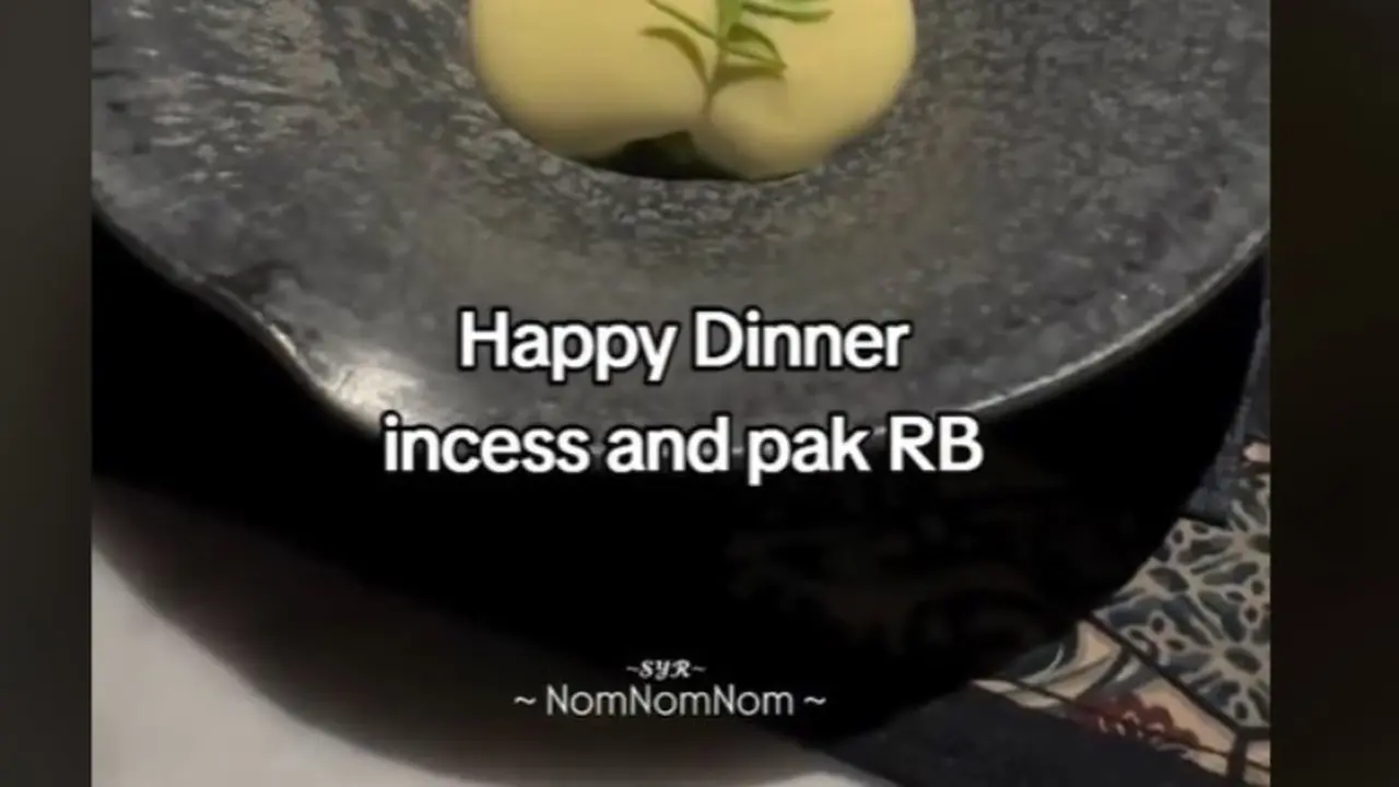 Menu Makan Malam Syahrini Bareng Reino Barack yang Bikin Penasaran, Piringnya Besar tapi Makanannya Kecil