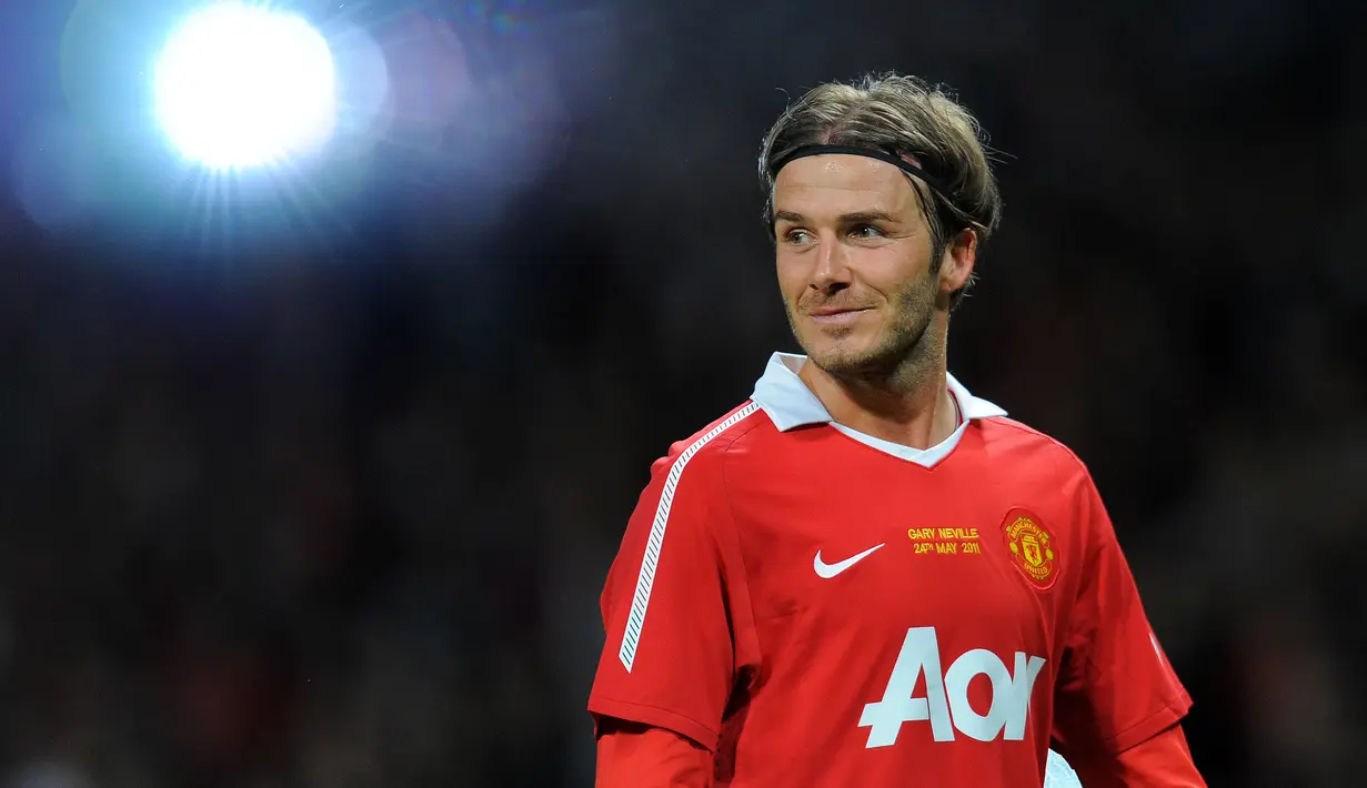 4. David Beckham (115,4 juta followers) - Mantan pemain Manchester United dan Real Madrid ini memiliki pesona di dalam dan luar lapangan. David Beckham melakukan transisi menjadi wirausahawan sukses dan publik figur setelah gantung sepatu pada tahun 2013. (AFP/Andrew Yates)