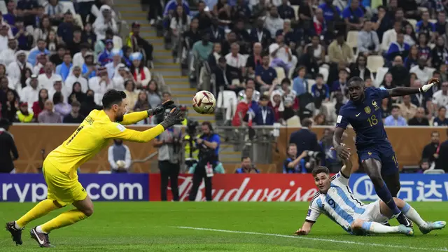 Foto: Dua Gol Mbappe di Babak Kedua Final Piala Dunia 2022 Paksa Argentina Lanjut Bermain di Extra Time