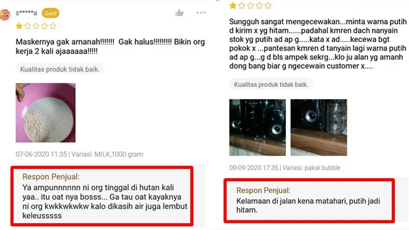 7 Balasan Penjual di Testimoni Toko Online Ini Bikin Geleng Kepala