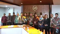 Pimpinan MPR dan KPK bertemu, Selasa (14/1/2020). (Liputan6.com/Delvira Hutabarat)