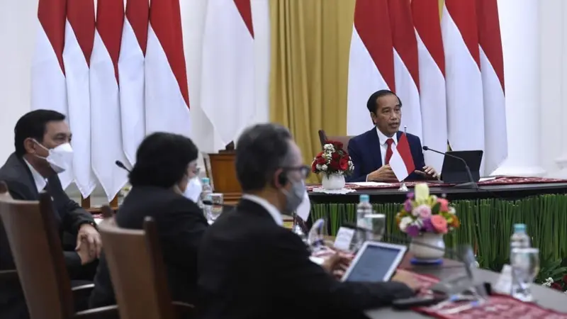 Presiden Jokowi dalam Major of Economies on Energy and Climate 2021