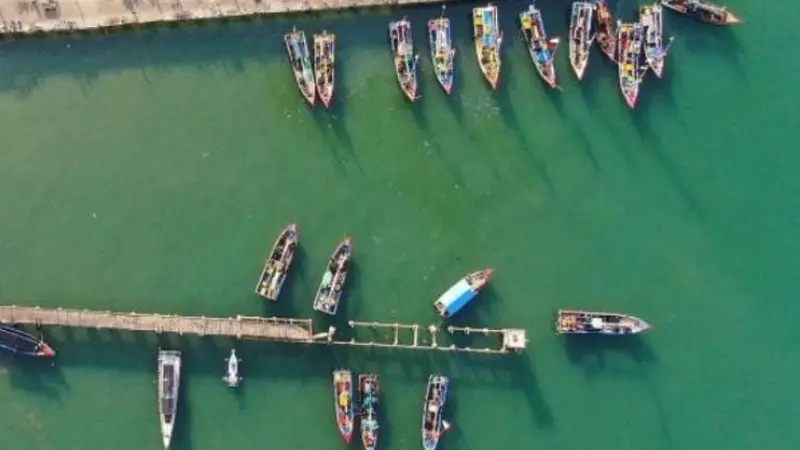 Dermaga Kota Agung.di Kabupaten Tanggamus, Lampung