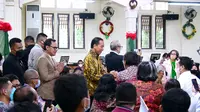 Presiden Jokowi mendatangi Gereja Katedral Bogor saat Natal 2022. (Dok Setpres)