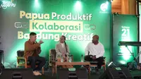 Forum Diskusi Publik “Papua Produktif Kolaborasi Bandung Kreatif” di 150 Coffee and Garden Bandung (21/11/2023). (Foto: Istimewa)