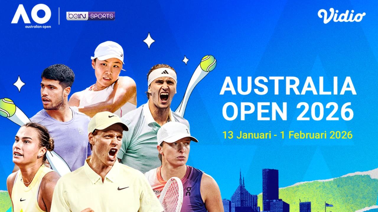 Berikut Jadwal Live Streaming Australia Open 2026, Eksklusif di Vidio