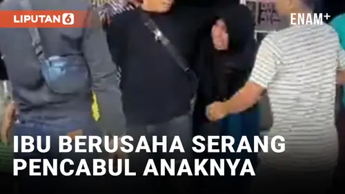 VIDEO: Bertemu Pencabul Anaknya, Ibu di Tanjungpinang Riau Berupaya Lakukan Penyerangan