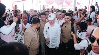 Presiden RI ke-7 Jokowi saat menghadiri Rapat Koordinasi Daerah (Rakorda) DPD PSI Kabupaten Mesuji, Lampung.