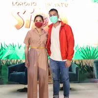 Raffi Ahmad Prescon animasi Lorong Waktu Si Aa di kawasan Dharmawangsa, Jakarta Selatan, Selasa (15/12/2020). (Adrian Putra/Fimela.com)