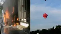 Setelah kebakaran, direktur utama PT Transjakarta perintahkan bus gandeng tidak dioperasikan, hingga sebuah balon udara bertabrakan di festival balon udara di Lake City, Amerika Serikat.