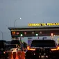 Situasi lalu lintas Tol Pemalang-Batang pada Kamis malam, 30 Mei 2019. (Foto: Liputan6.com/Polres Pemalang/Muhamad Ridlo)
