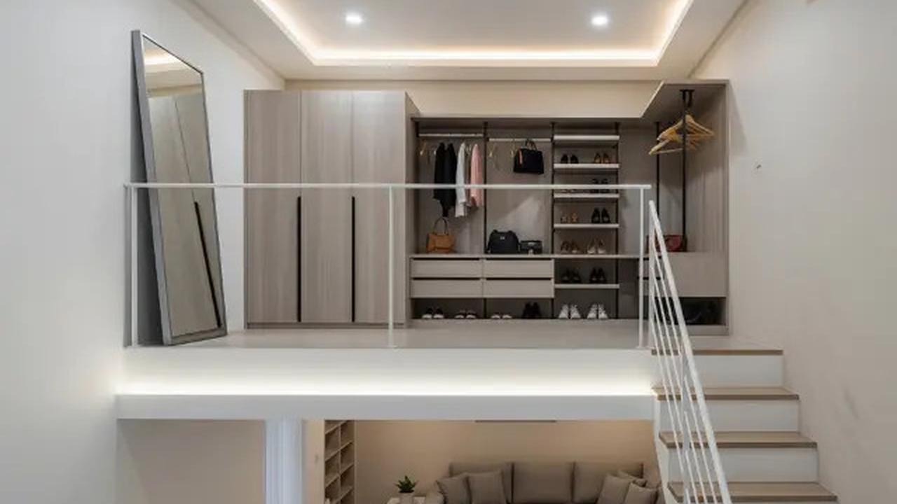 8 Inspirasi Interior Rumah Mezzanine Terbuka dan Lega, Penggunaan Ruang yang Efisien