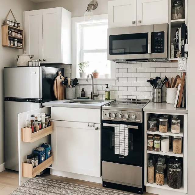 7 Inspirasi Dapur Kecil di Rumah 5x9 yang Fungsional (Image by Gemini AI)