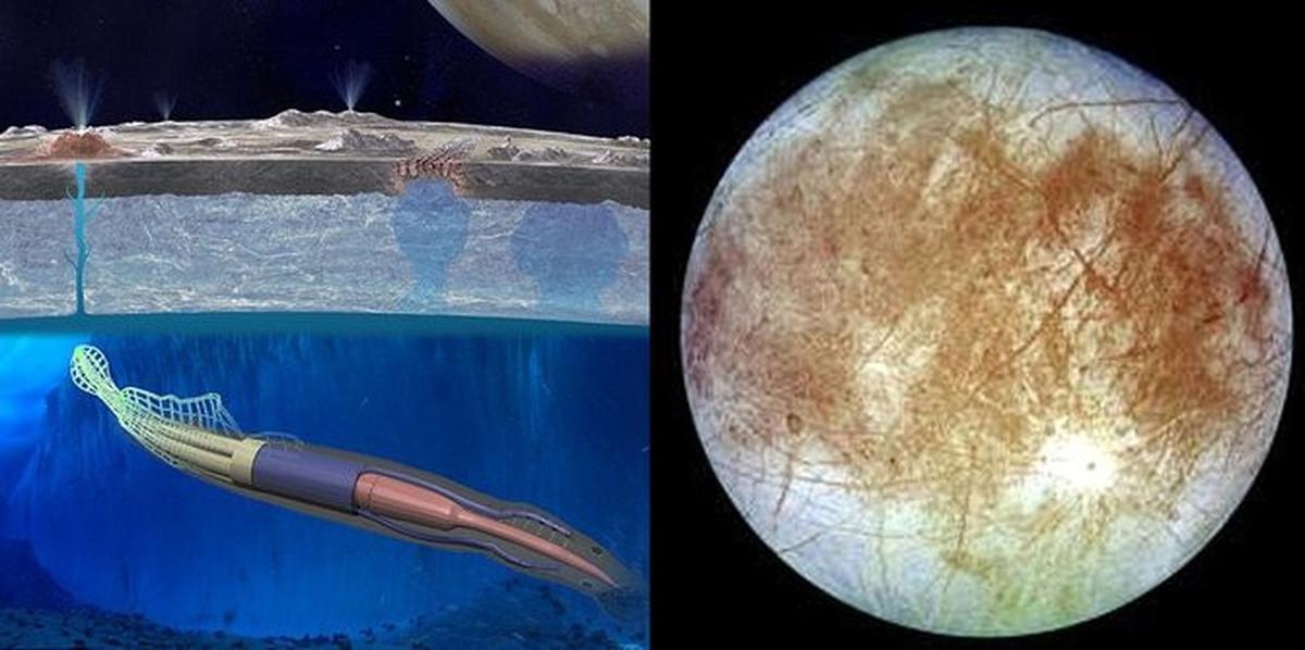 Konsep robot NASA yang dipakai untuk meneliti Europa