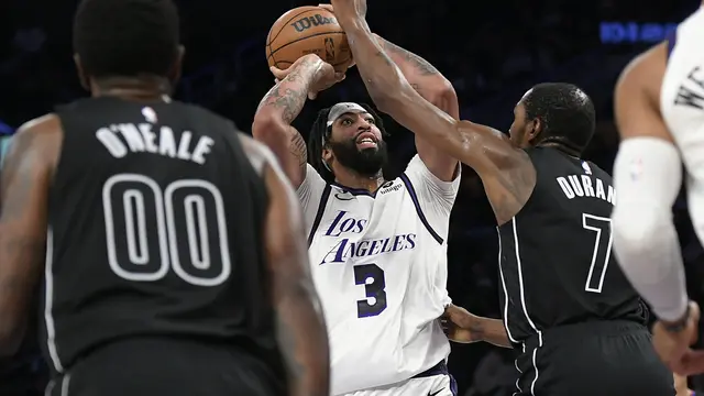 Antony Davis memimpin Lakers mengalahkan Nets di lanjutan NBA